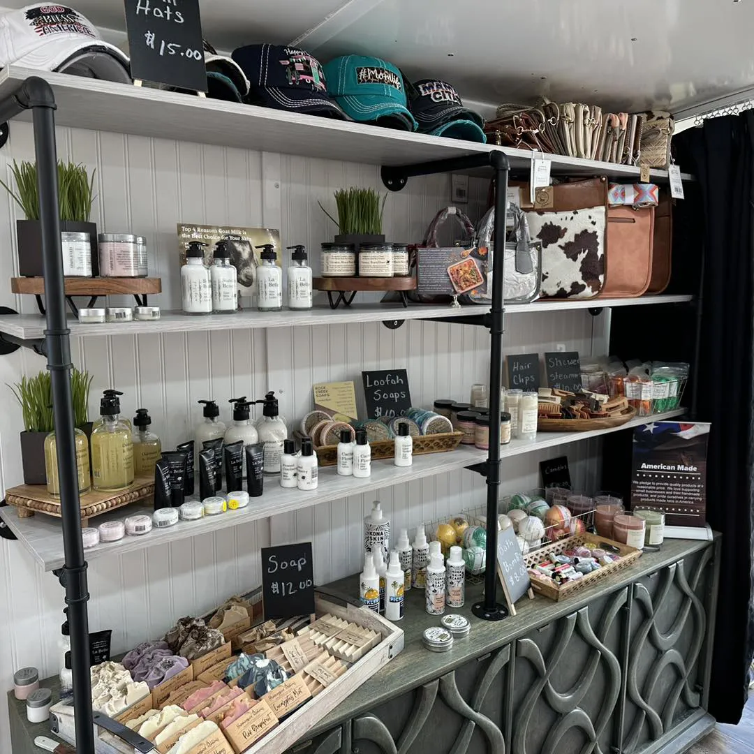 Local makers and small-business goods on the shelves at The Brickyard market